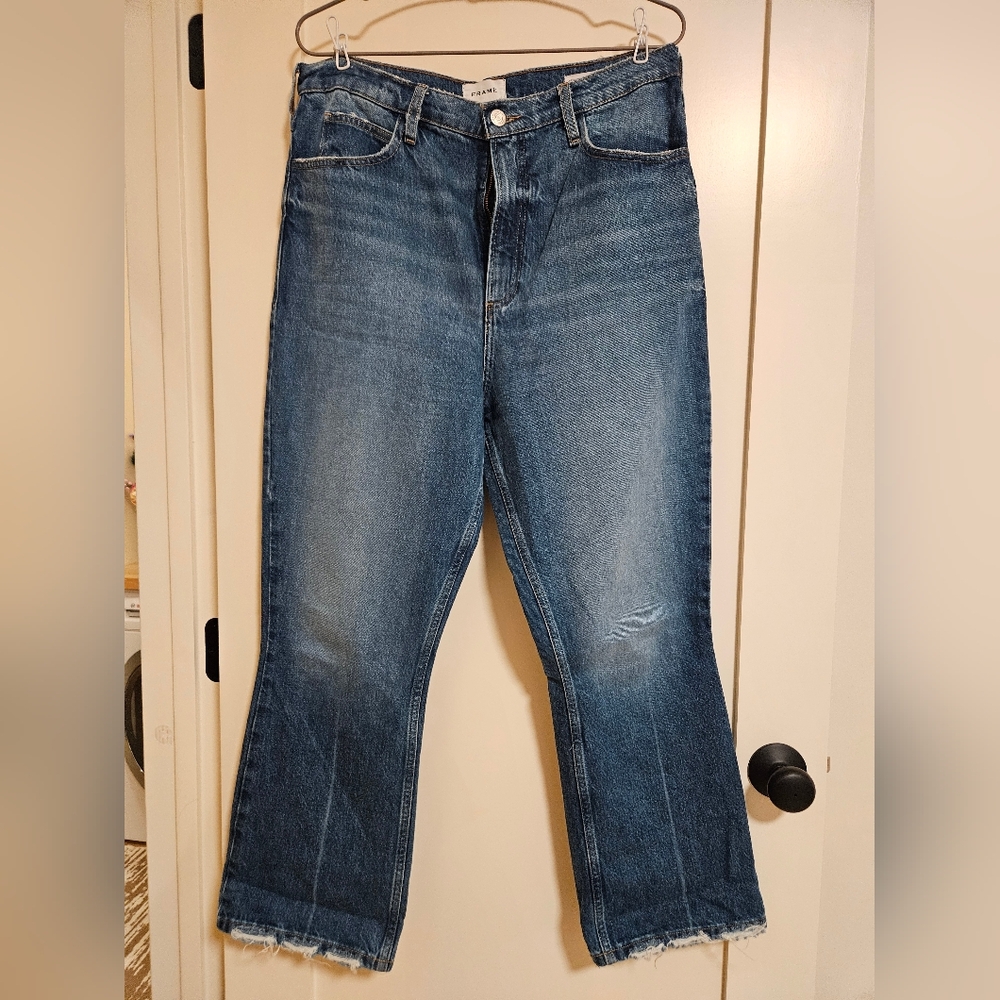 FRAME Denim Le High'N'Tight Crop Mini Boot